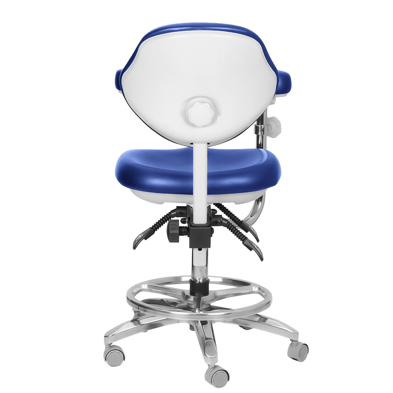 QIYUAN QY-600M-B2 sgabello per assistente dentista, sgabello per operatore odontoiatrico con bracciolo con rotazione a 360°