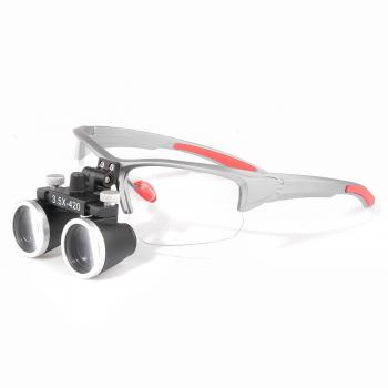 Occhiali ingrandimento dentista YUYO DY-117 3.5X-420mm occhiali binoculari regolabili con distanza interpupillare