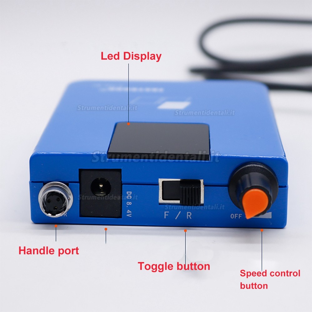 Fastrong C100-BL Micromotore dentale portatile per laboratorio odontotecnico 