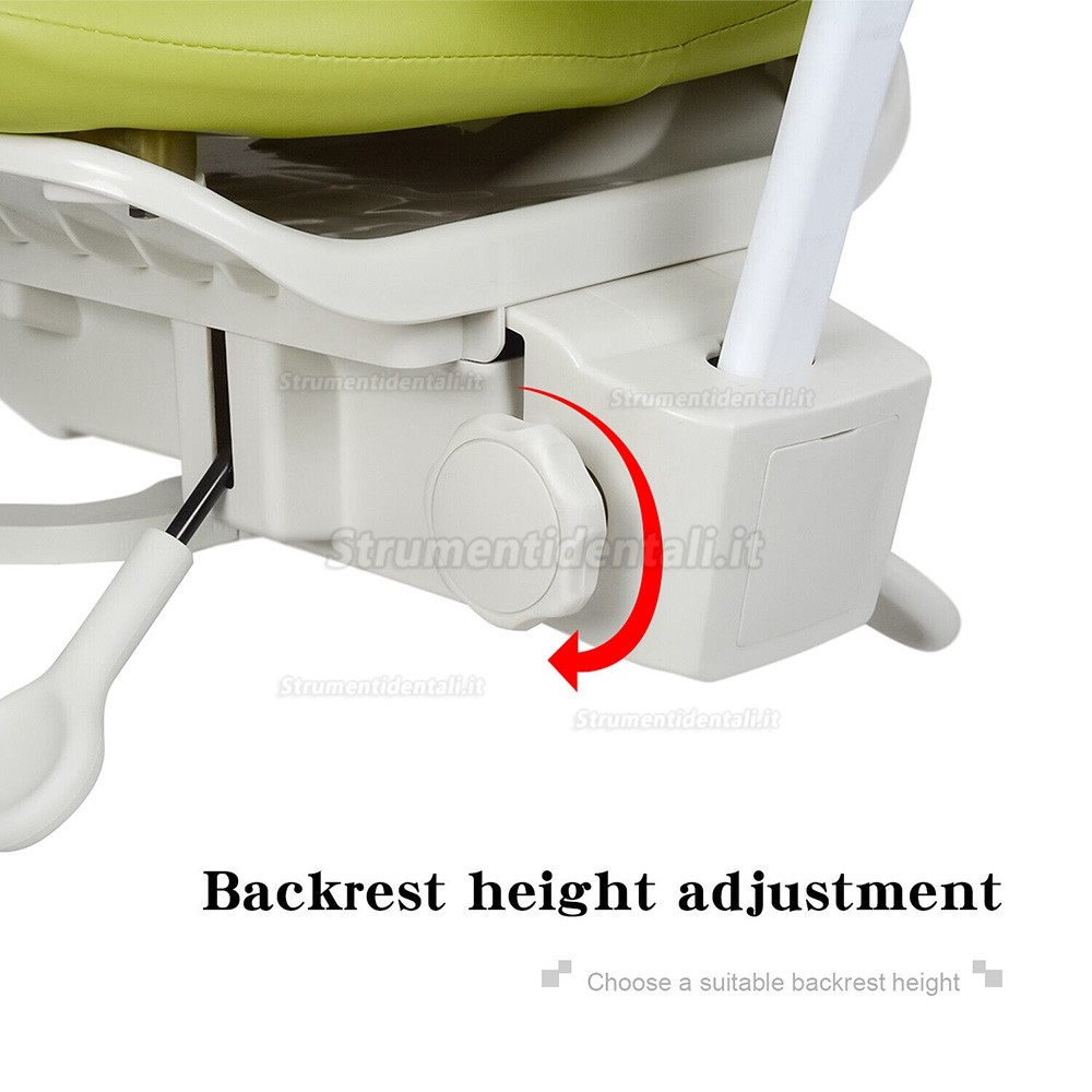 QIYUAN QY-MDS-E3 Sgabello operatore per microscopio dentale, sedia ergonomico per dentista