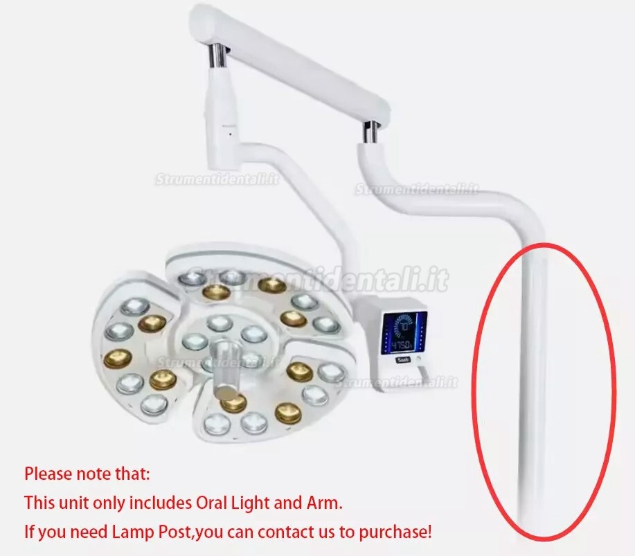 Lampada riunito LED odontoiatrico Saab KY-P138 con braccio per poltrona odontoiatrica