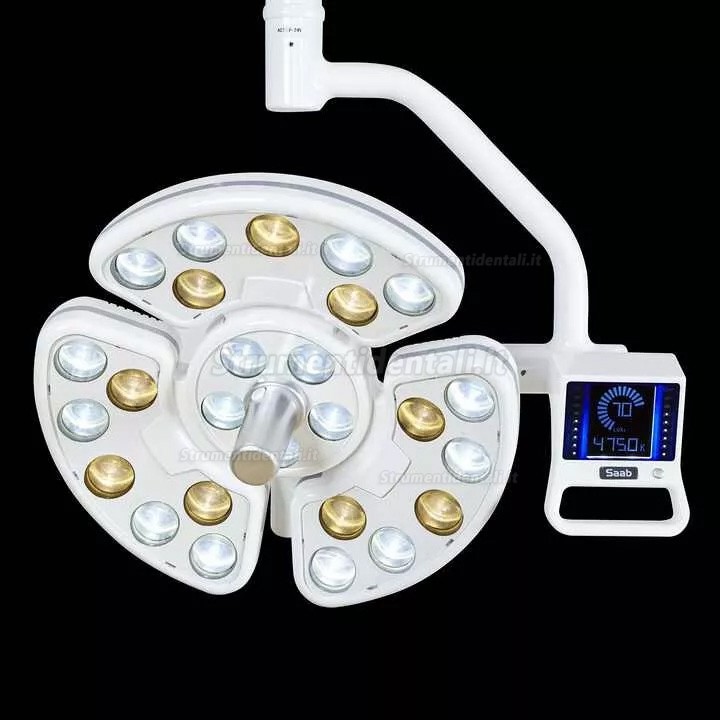 Lampada riunito LED odontoiatrico Saab KY-P138 con braccio per poltrona odontoiatrica