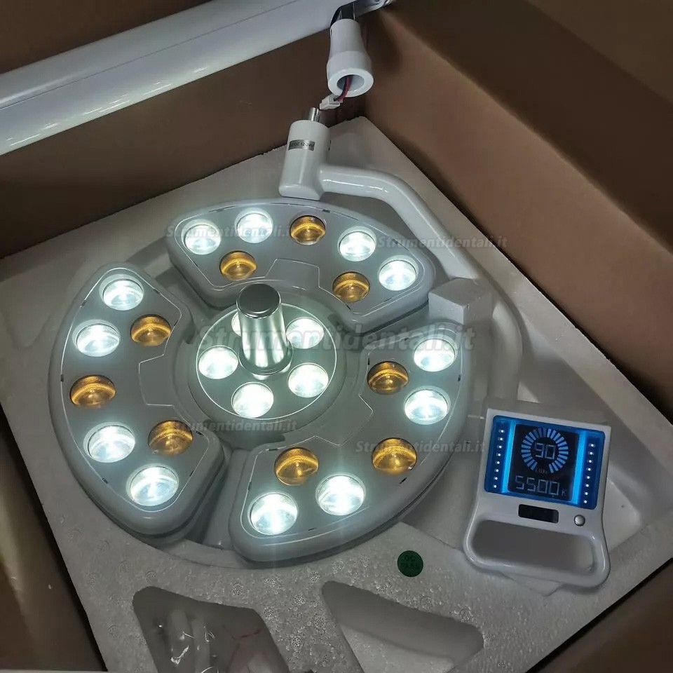 Lampada riunito LED odontoiatrico Saab KY-P138 con braccio per poltrona odontoiatrica